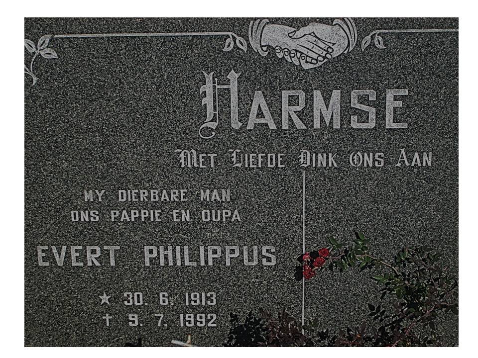 HARMSE Evert Philippus 1913-1992
