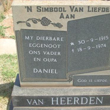 HEERDEN Daniel, van 1915-1974