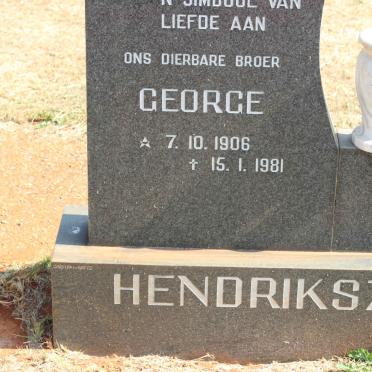 HENDRIKSZ George 1906-1981