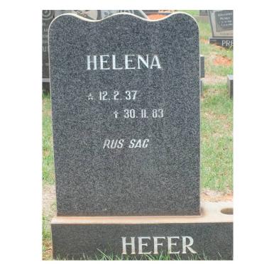 HEFER Helena 1937-1983