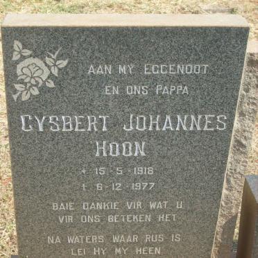 HOON Gysbert Johannes 1918-1977