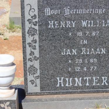 HUNTER Henry William 1967-1977 :: HUNTER Jan Riaan 1969-1977