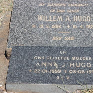 HUGO Willem A. 1886-1970 &amp; Anna J. 1899-1979