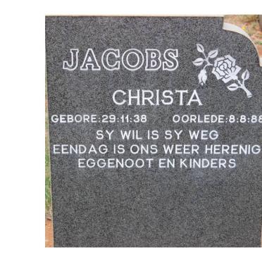 JACOBS Christa 1938-1988