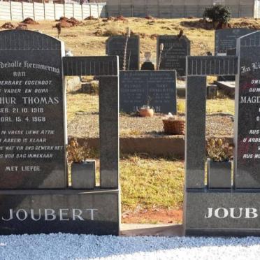 JOUBERT Arthur Thomas 1918-1968 &amp; Magdalena Dorothea 1926-2013