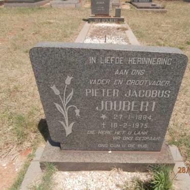 JOUBERT Pieter Jacobus 1884-1975
