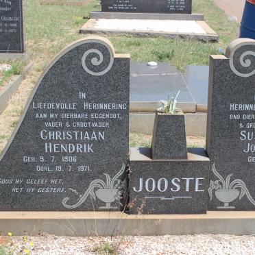 JOOSTE Christiaan Hendrik 1906-1971 &amp; Susanna Johanna 1909-1987