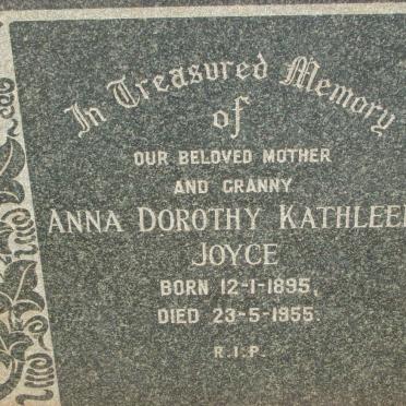 JOYCE Anna Dorothy Kathleen 1895-1955