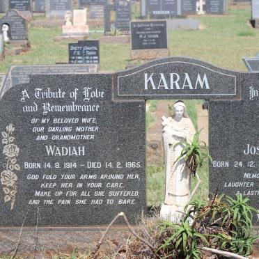 KARAM Joseph Anthony 1901-1980 &amp; Wadiah 1914-1965