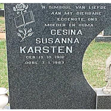 KARSTEN Gesina Susanna 1916-1983
