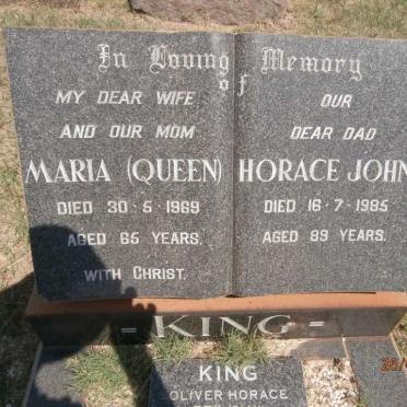 KING Horace John -1985 &amp; Maria -1969 :: KING Oliver Horace Rex 1926-2001