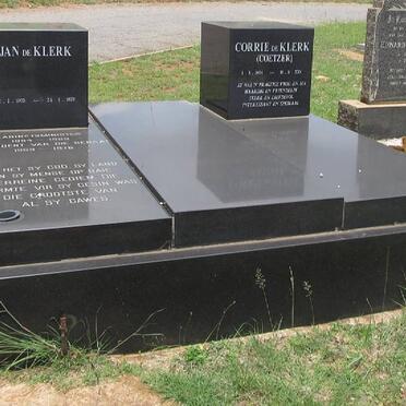 KLERK Jan, de 1903-1979 &amp; Corrie COETZER 1904-2001
