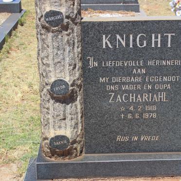 KNIGHT Zacharia H.L. 1918-1978