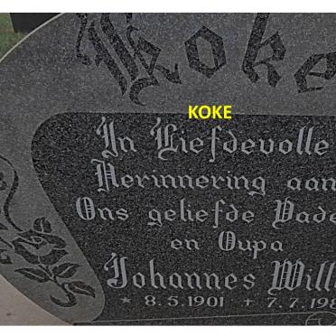 KOKE Johannes Willem 1901-1982