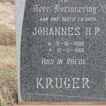KRUGER Johannes H.P. 1889-1968