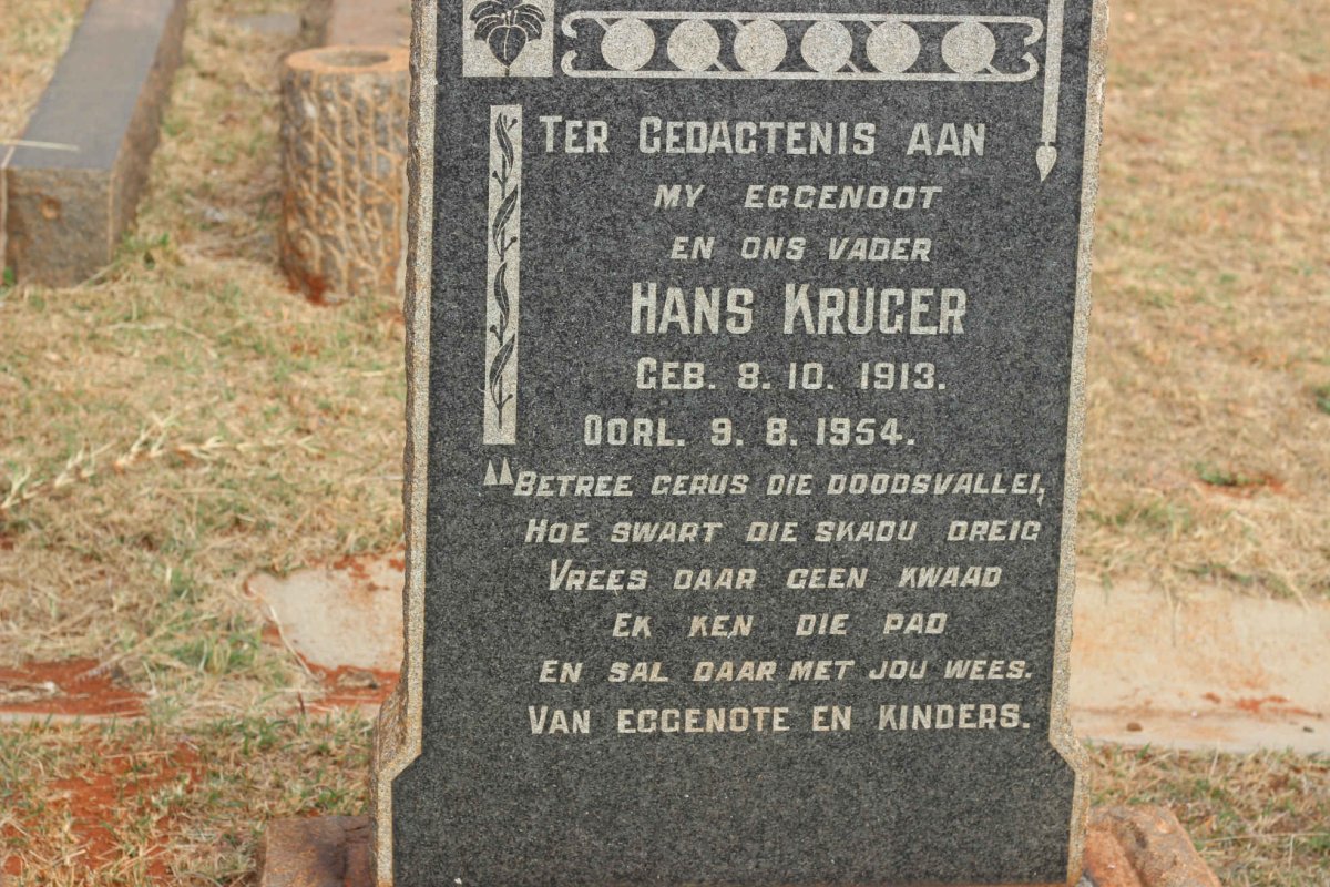 KRUGER Hans 1913-1954