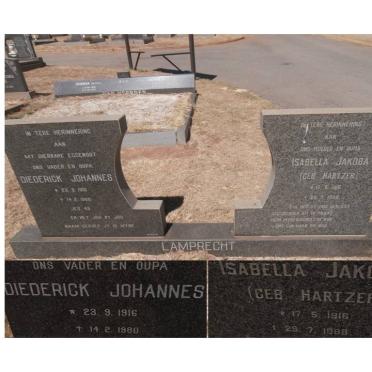LAMPRECHT Diederick Johannes 1916-1980 &amp; Isabella Jakoba HARTZER 1916-1988