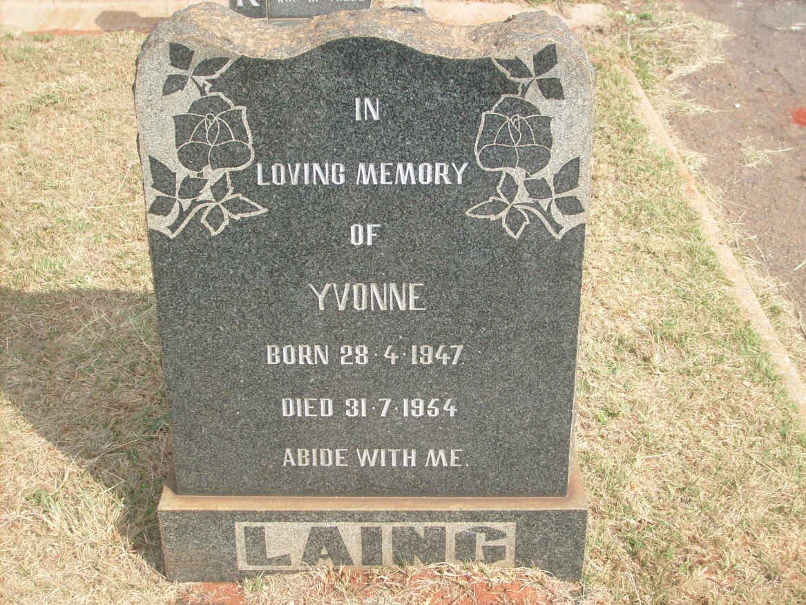 LAING Yvonne 1947-1954