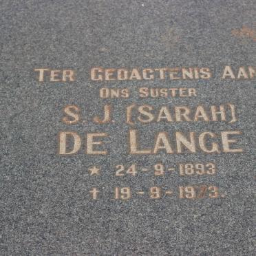 LANGE S.J., de 1893-1973