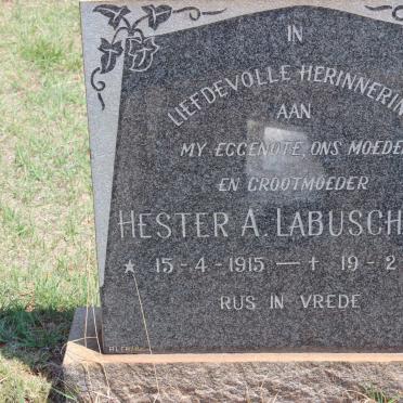 LABUSCHAGNE Hester A. 1915-1972