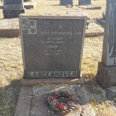 LANGENHOVEN Johan 1920-1951