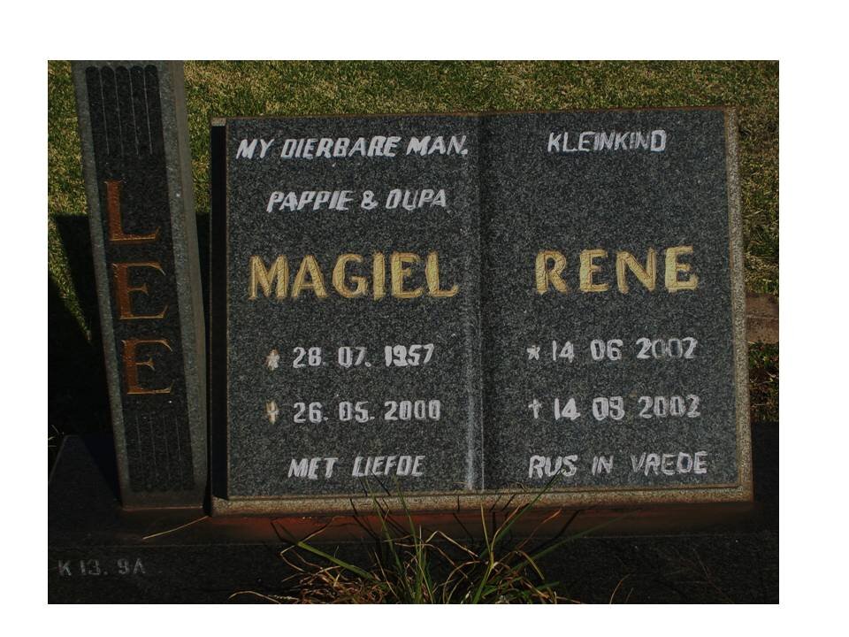 LEE Magiel 1957-2000 :: LEE Rene 2002-2002