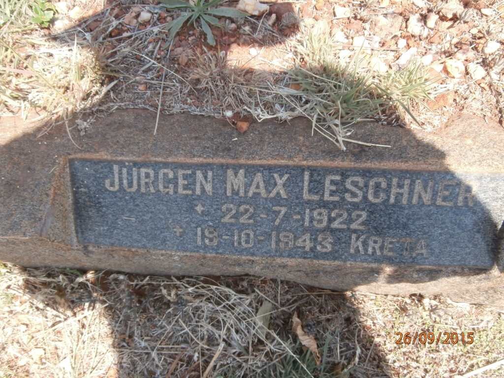 LESCHNER Jürgen Max 1922-1943