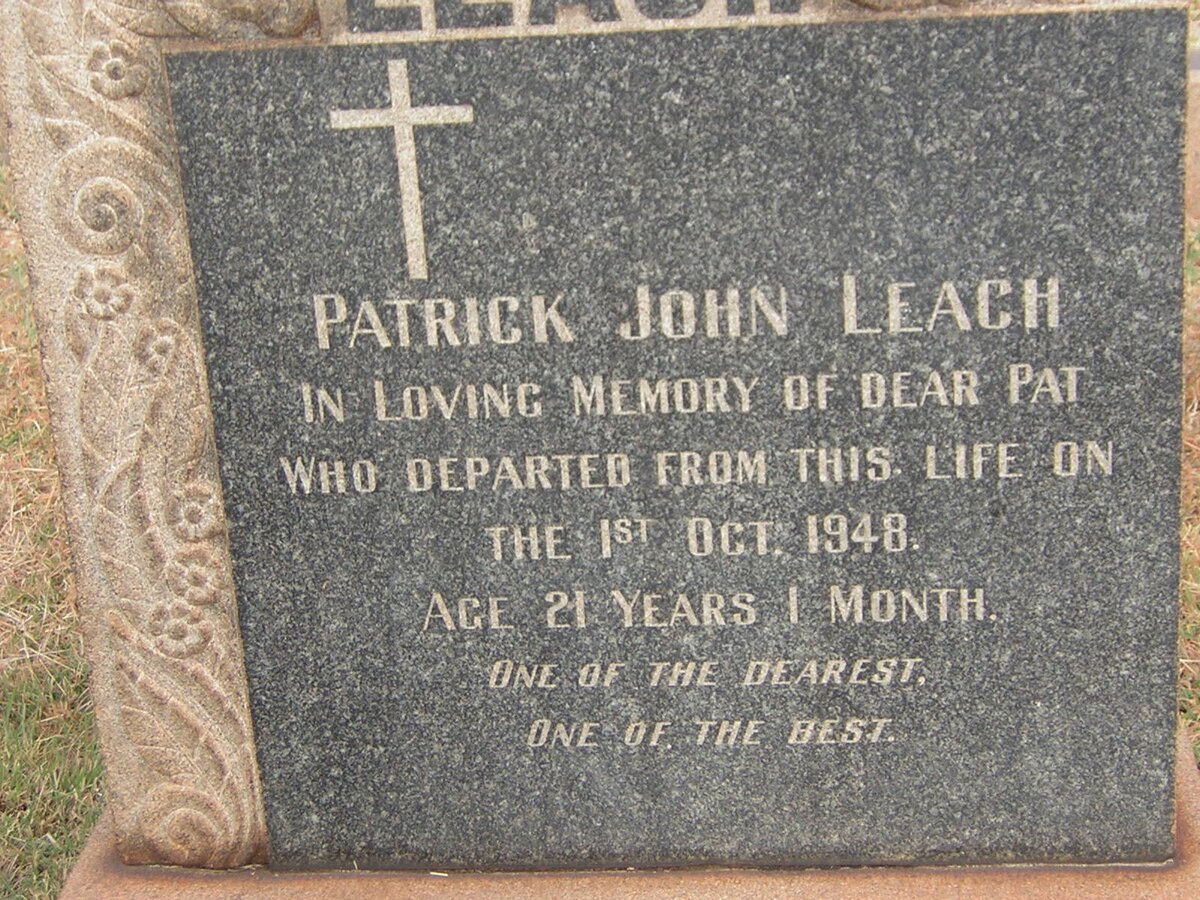 LEACH Patrick John -1948