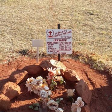 LEKWAPE Basimanebotlhe Gordon 1978-2011