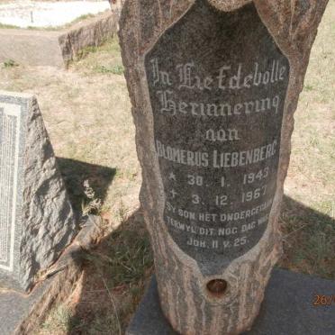 LIEBENBERG Blomerus 1943-1967