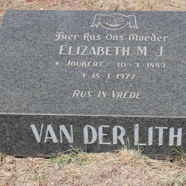 LITH Elizabeth M.J., van der nee JOUBERT 1889-1977
