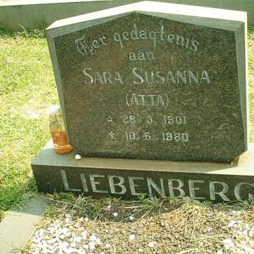 LIEBENBERG Sara Susanna 1901-1980