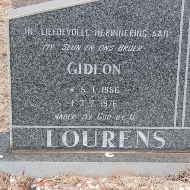 LOURENS Gideon 1956-1976