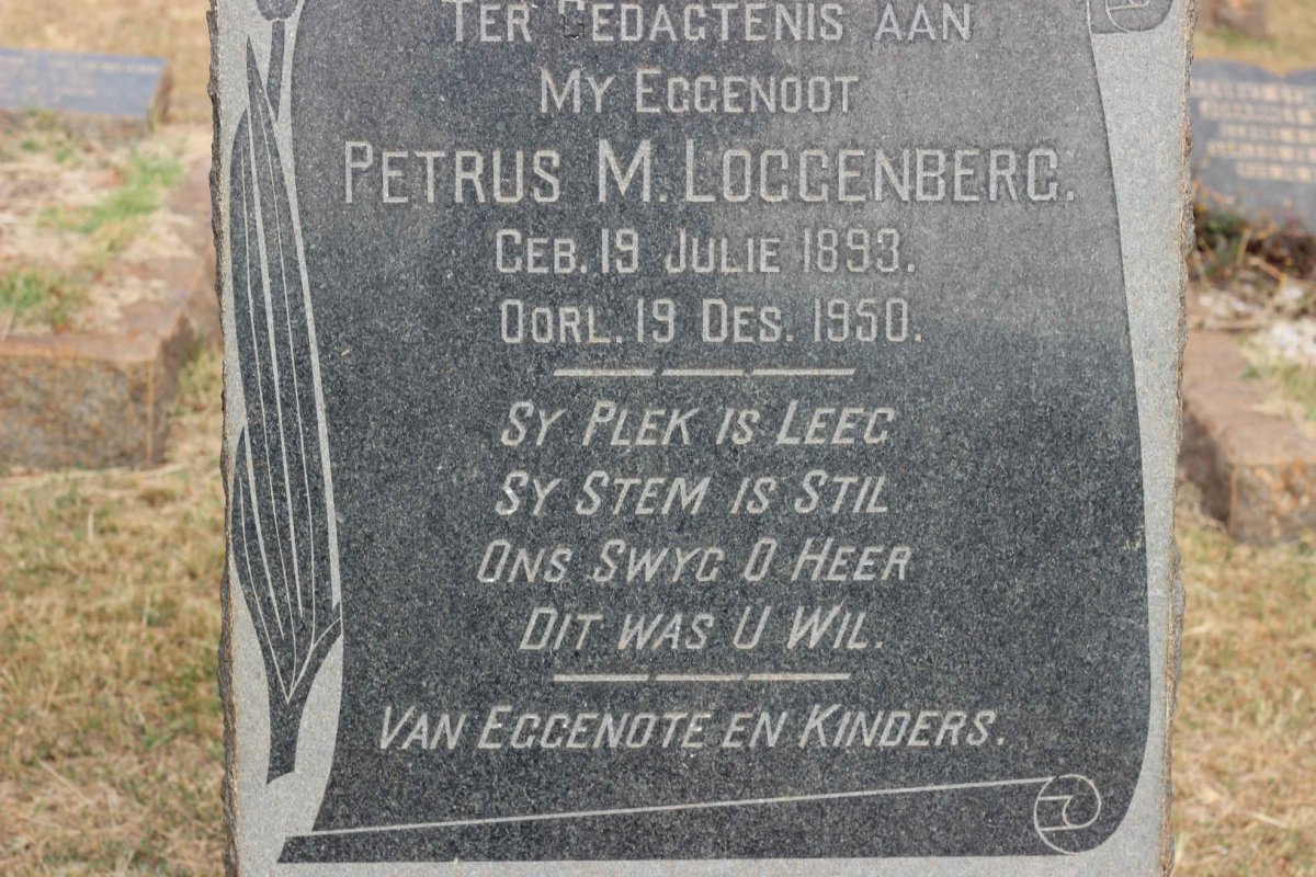 LOGGENBERG Petrus M. 1893-1950