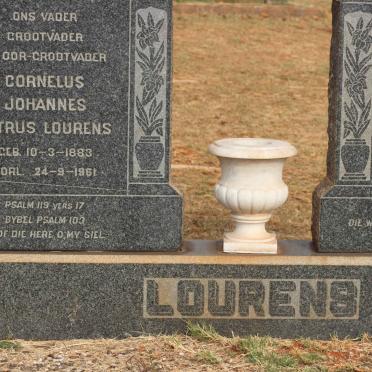 LOURENS Cornelus Johannes Petrus 1883-1961