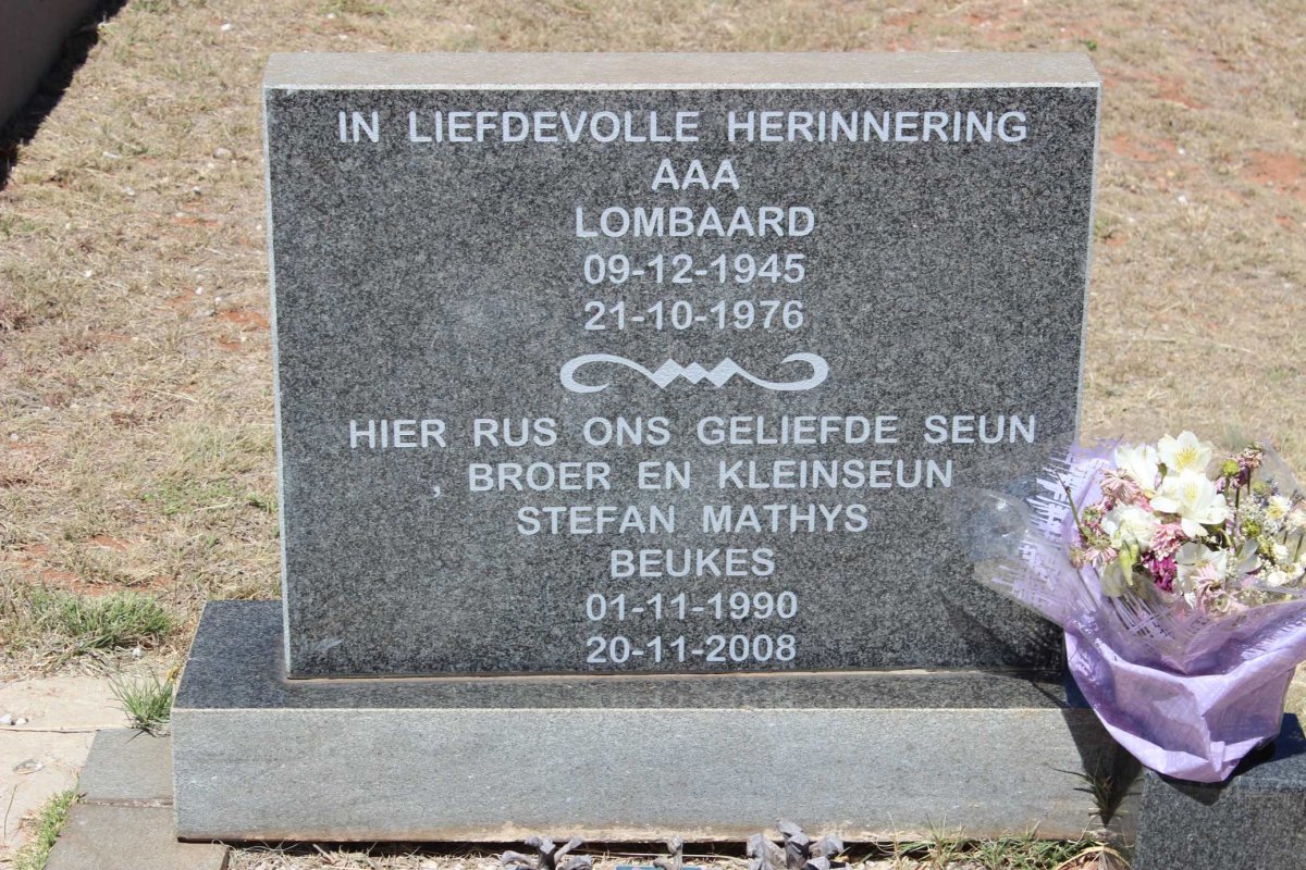 LOMBAARD A.A.A. 1945-1976 :: BEUKES Stefan Mathys 1990-2008