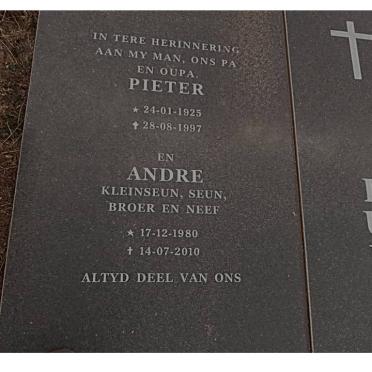 LUBBE Pieter 1925-1997 :: LUBBE Andre 1980-2010