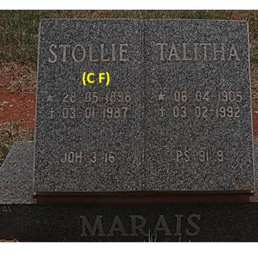 MARAIS C.F. 1898-1987 &amp; Talitha 1905-1992