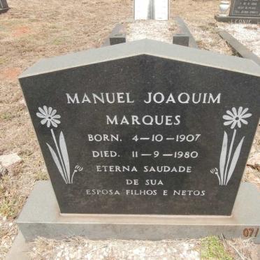 MARQUES Manuel Joaquim 1907-1980