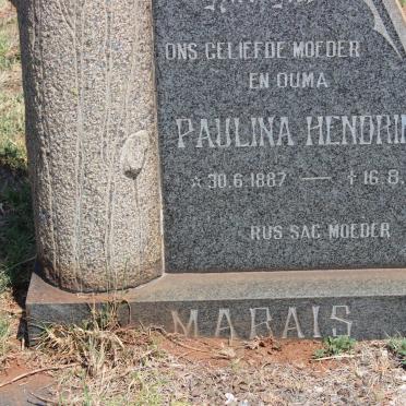 MARAIS Paulina Hendrina 1887-1970