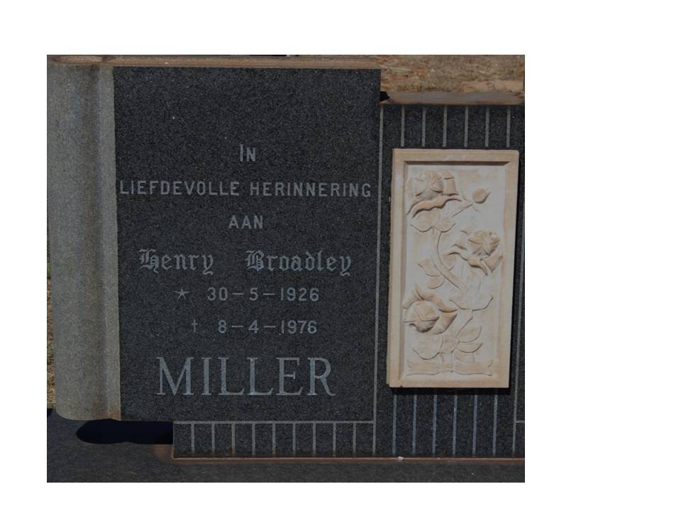 MILLER Henry Broadley 1926-1976