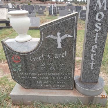 MOSTERT Gert Carel 1925-1991