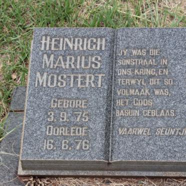 MOSTERT Heinrich Marius 1975-1976