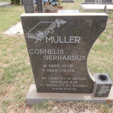 MULLER Cornelis Gerhardus 1965-1999