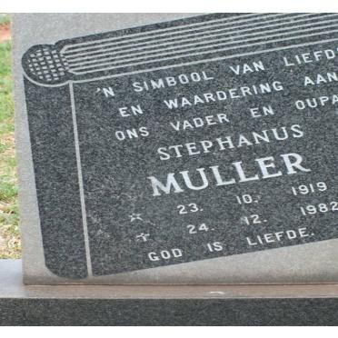 MULLER Stephanus 1919-1982