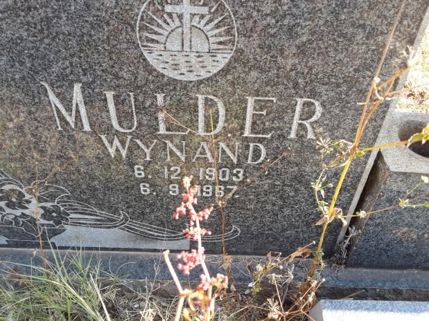 MULDER Wynand 1903-1967 &amp; Maria Elizabeth 1911-1988 :: ? Marthie -1992