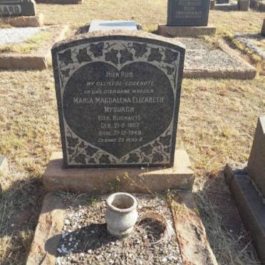 MYBURGH Maria Magdalena Elizabeth nee BLIGNAUT 1887-1949