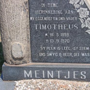 MEINTJES Timotheus 1898-1970