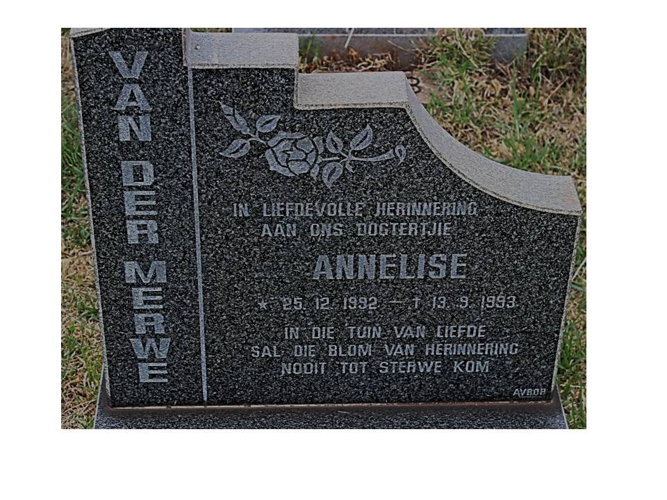 MERWE Annelise, van der 1992-1993