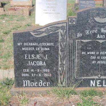 NEL Jan 1881-1973 &amp;  Elsje J. Jacoba 1885-1962